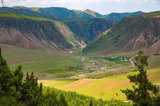 Ущелье Чункурчак в Кыргызстане